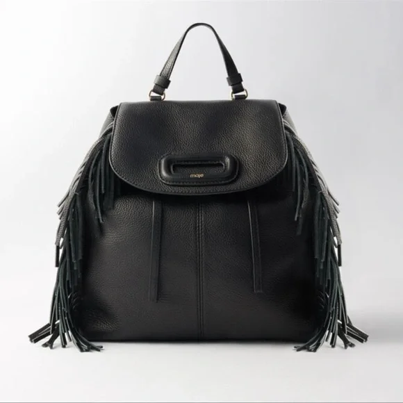 Maje | Bags | Maje Fringe Leather Backpack | Poshmark display picture 3